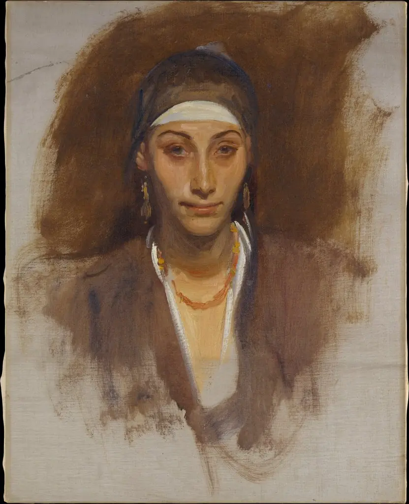 Egyptian Woman with Earrings, by John Singer Sargent