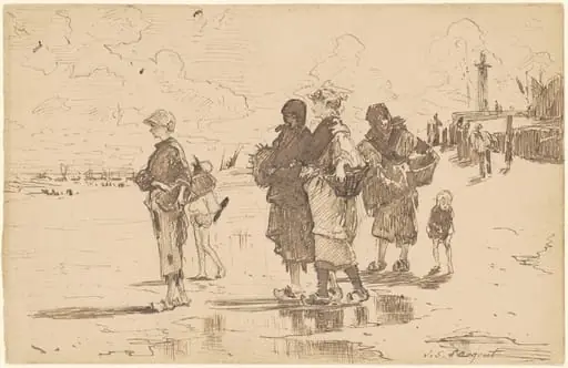 En route pour la pêche (Setting Out to Fish), by John Singer Sargent
