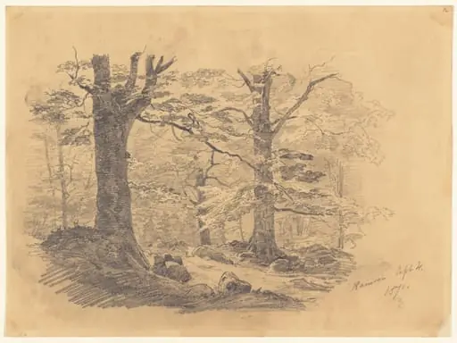 Forest, Ramsau, Germany, by John Singer Sargent