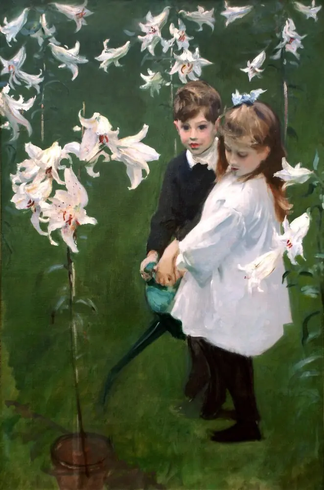 Garden Study of the Vickers Children, by John Singer Sargent