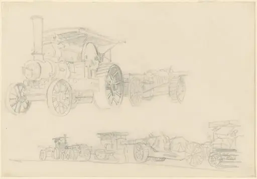 Gun Carriages, France, by John Singer Sargent