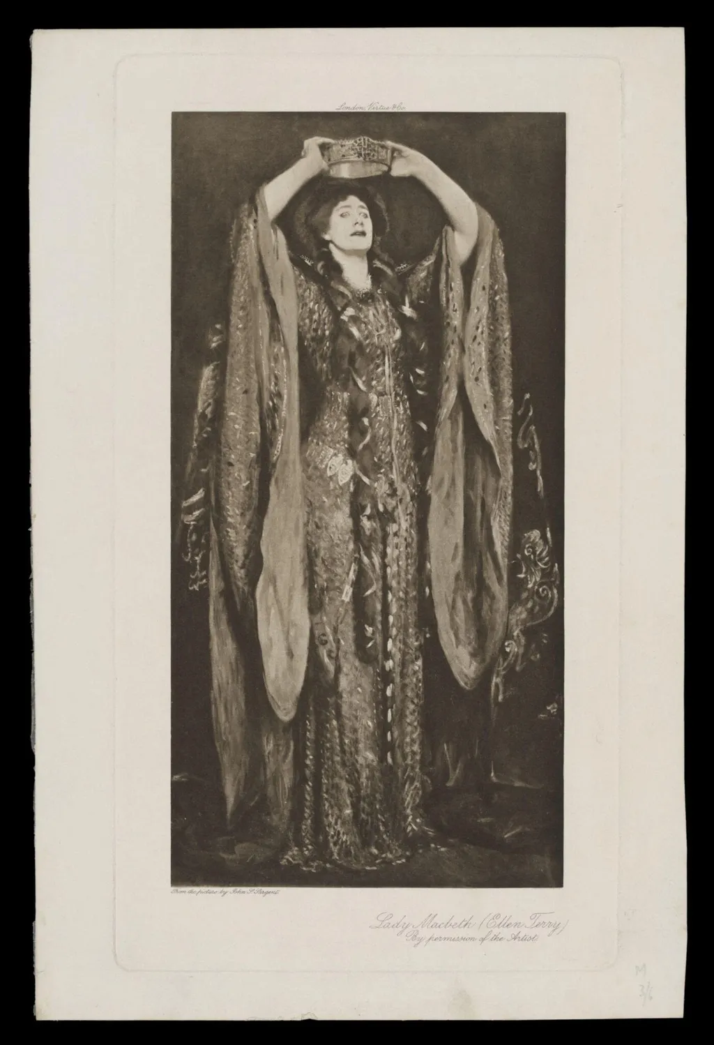 H Beard Print Collection, by John Singer Sargent, 1912