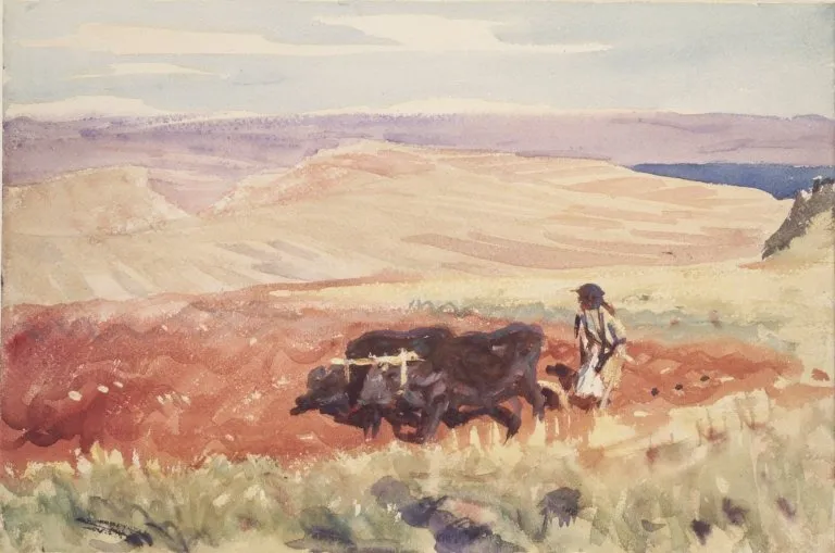 Hills of Galilee, by John Singer Sargent, watercolor, 1905