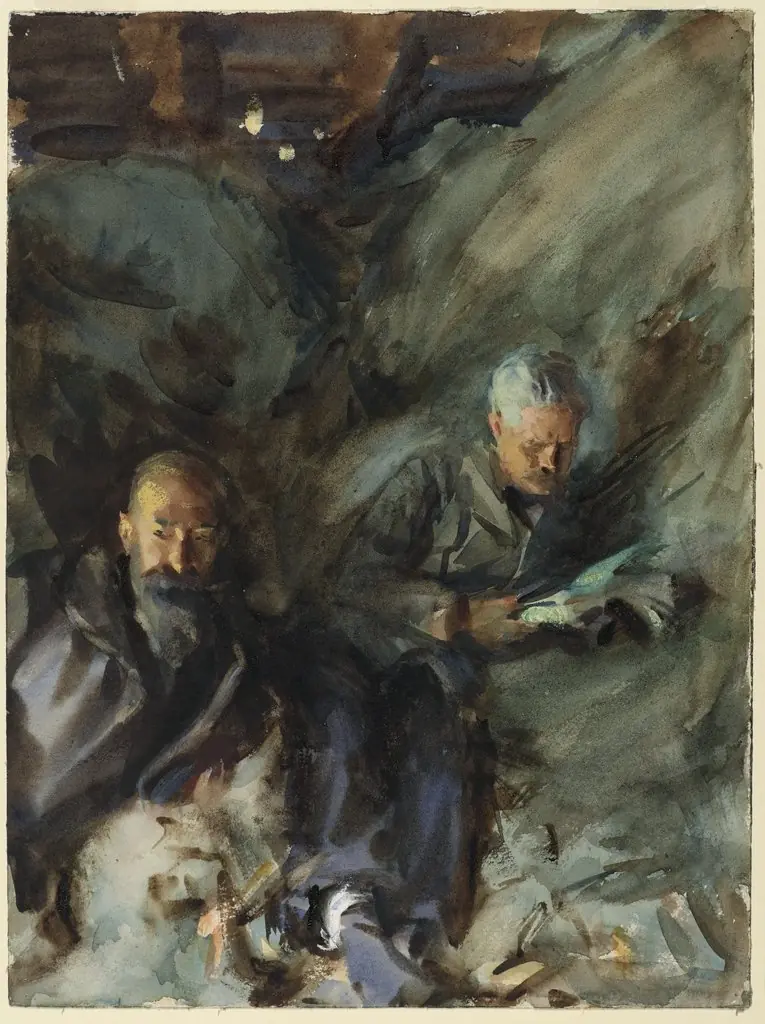 In a Hayloft, by John Singer Sargent