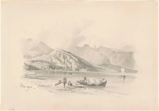 Lake Shore, Menaggio [recto], by John Singer Sargent