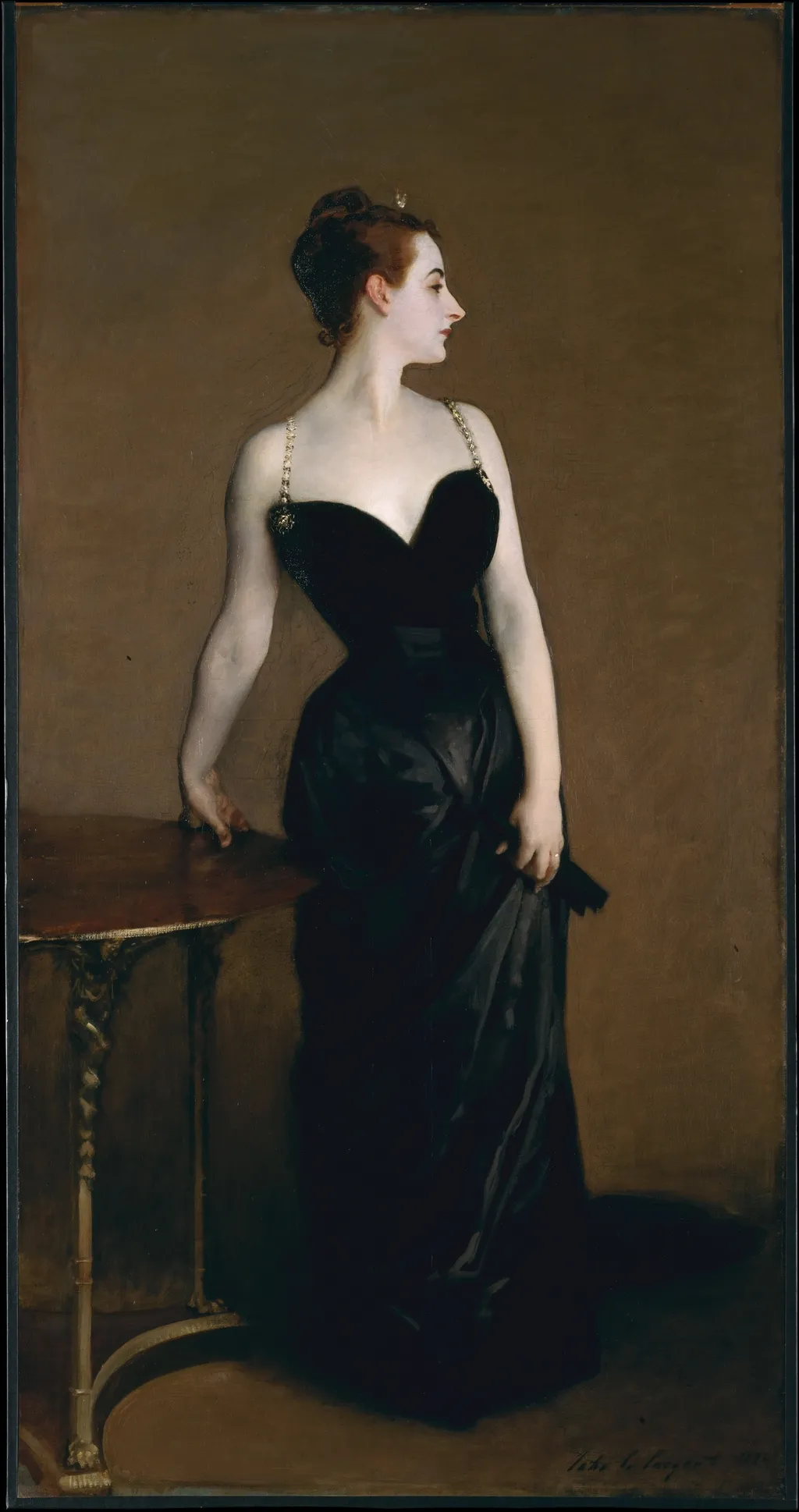Madame X (Virginie Amélie Avegno Gautreau), by John Singer Sargent, oil, 1892