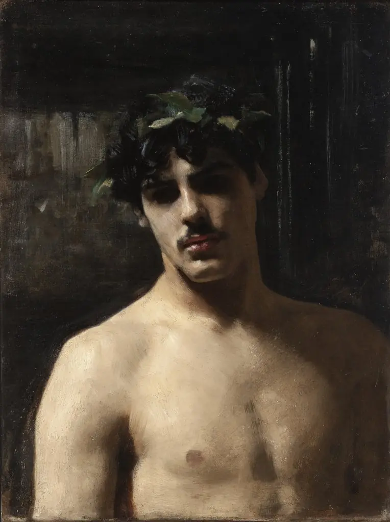Man Wearing Laurels, by John Singer Sargent