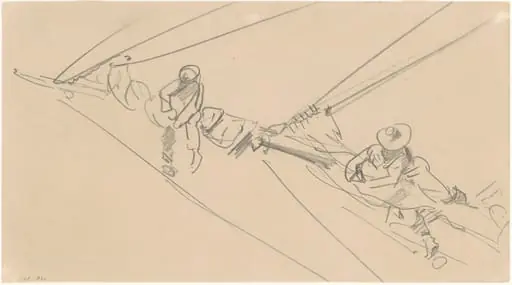 Men on a Spar, by John Singer Sargent