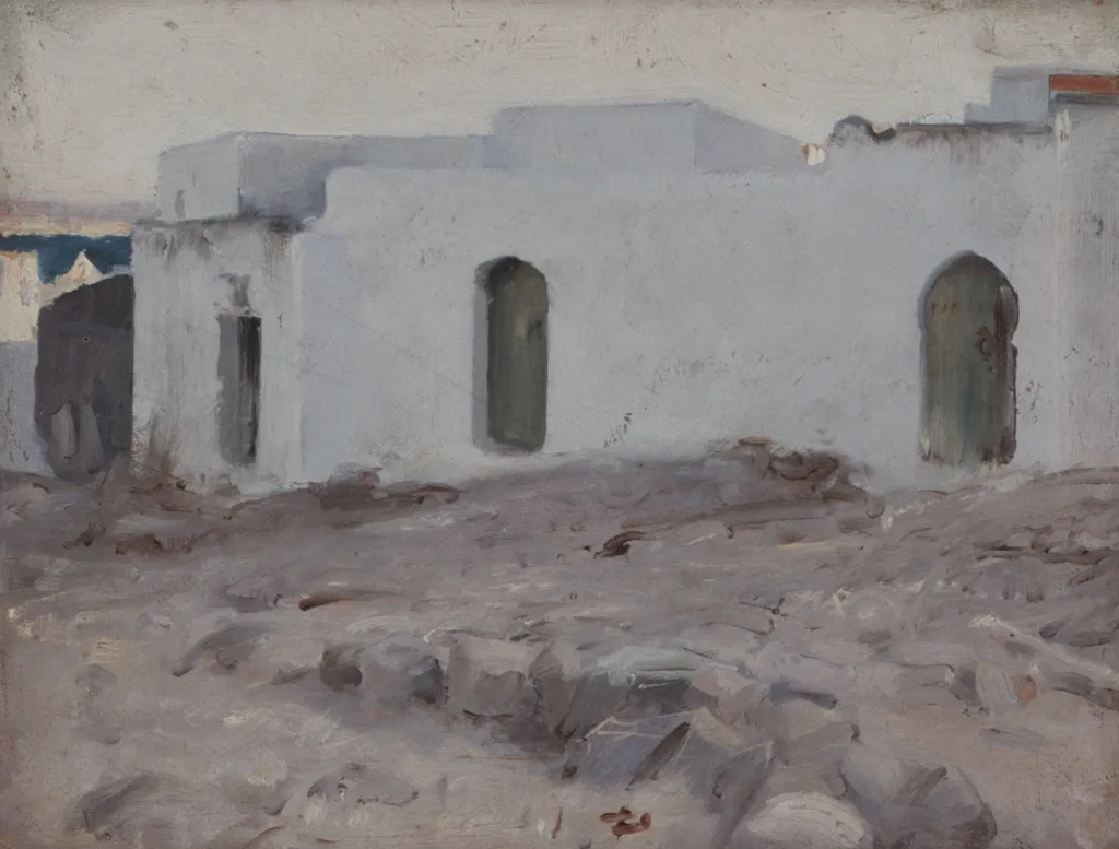 Moorish Buildings on a Cloudy Day, by John Singer Sargent, oil, 1890