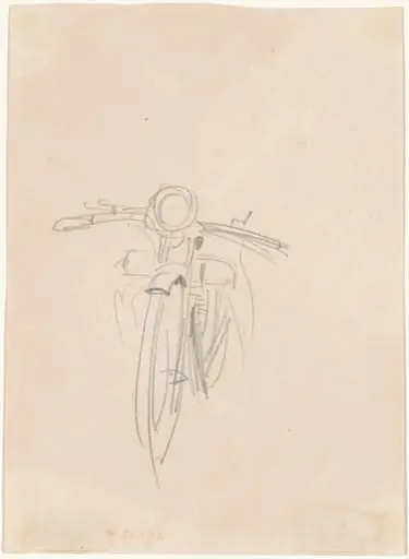 Motorcycle [verso], by John Singer Sargent