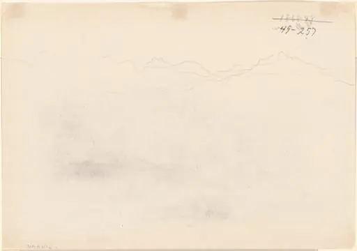 Mountains [verso], by John Singer Sargent