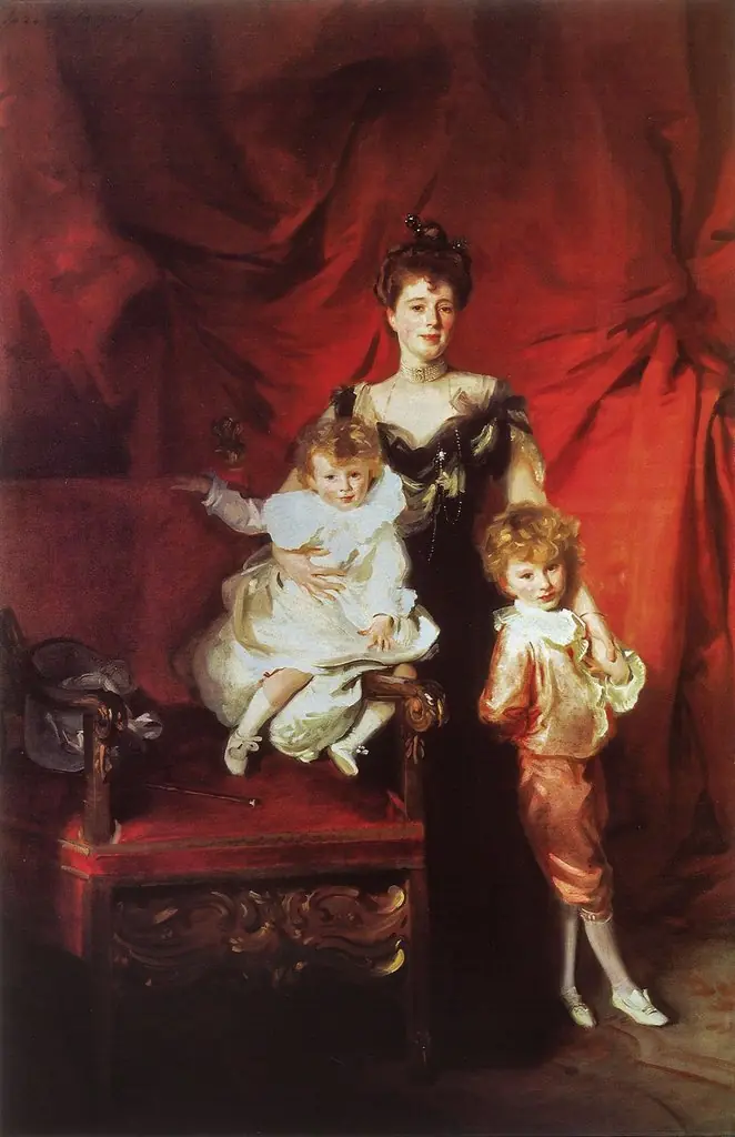 Mrs. Cazalet and Children Edward and Victor, by John Singer Sargent