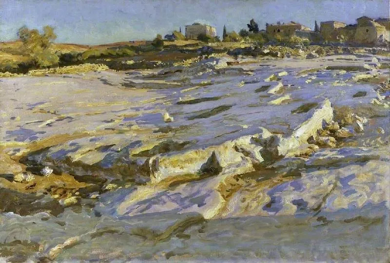 Near the Mount of Olives, Jerusalem, by John Singer Sargent, oil, 1905