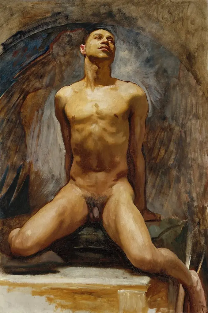 Nude Study of Thomas E. McKeller, by John Singer Sargent
