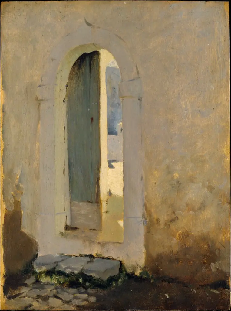 Open Doorway, Morocco, by John Singer Sargent