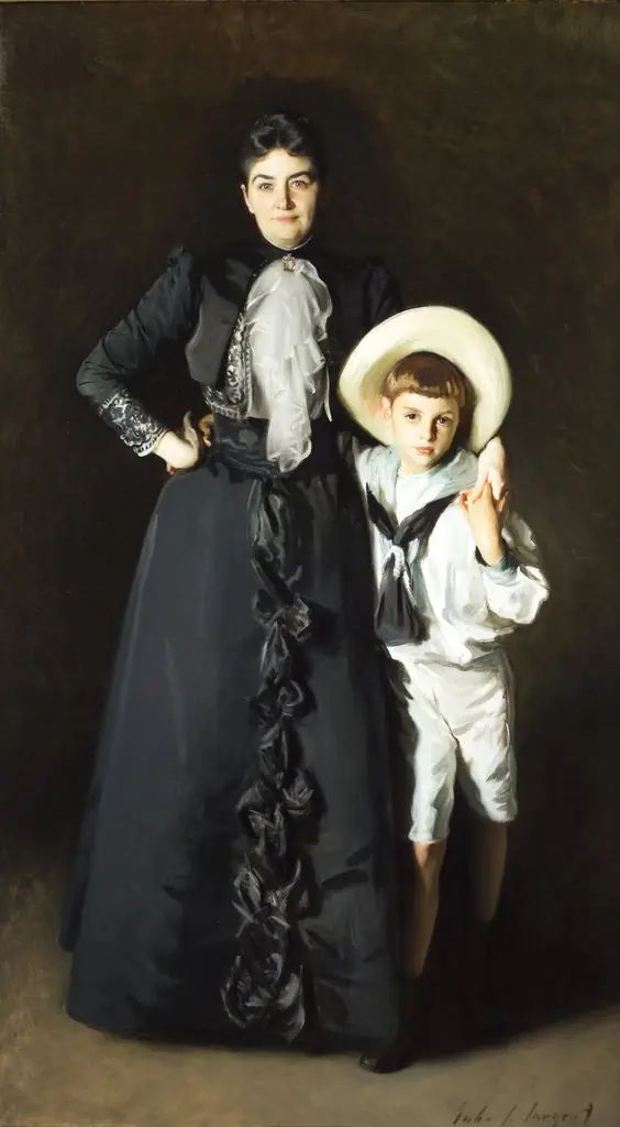Portrait of Mrs. Edward L. Davis and Her Son, Livingston Davis, by John Singer Sargent