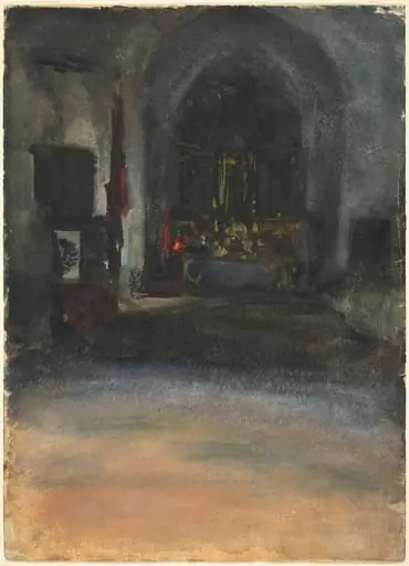 Spanish Church Interior, by John Singer Sargent