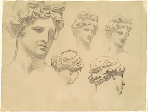 Studies for "Apollo and the Muses", by John Singer Sargent