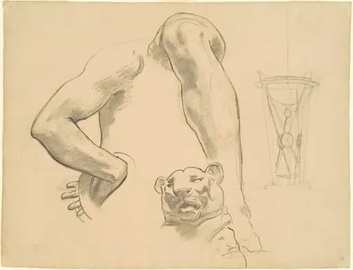 Studies for "Classic and Romantic Art", by John Singer Sargent