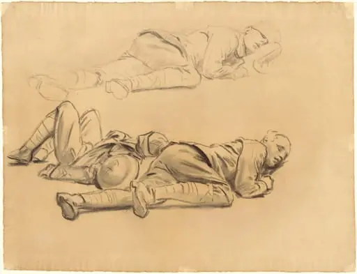 Studies for "Gassed", by John Singer Sargent