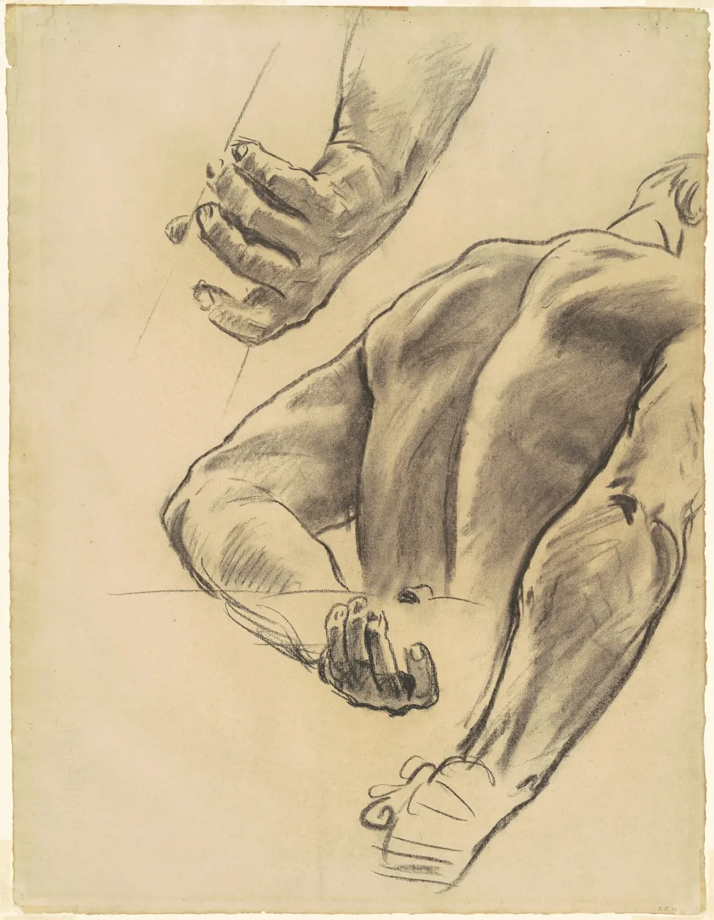 Studies for "Judgment", by John Singer Sargent, charcoal, 1910