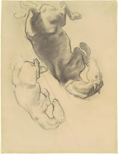 Studies for "The Fall of Gog and Magog", by John Singer Sargent