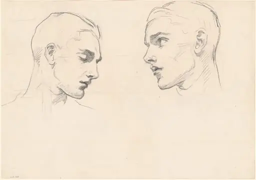 Studies of a Man's Head, by John Singer Sargent