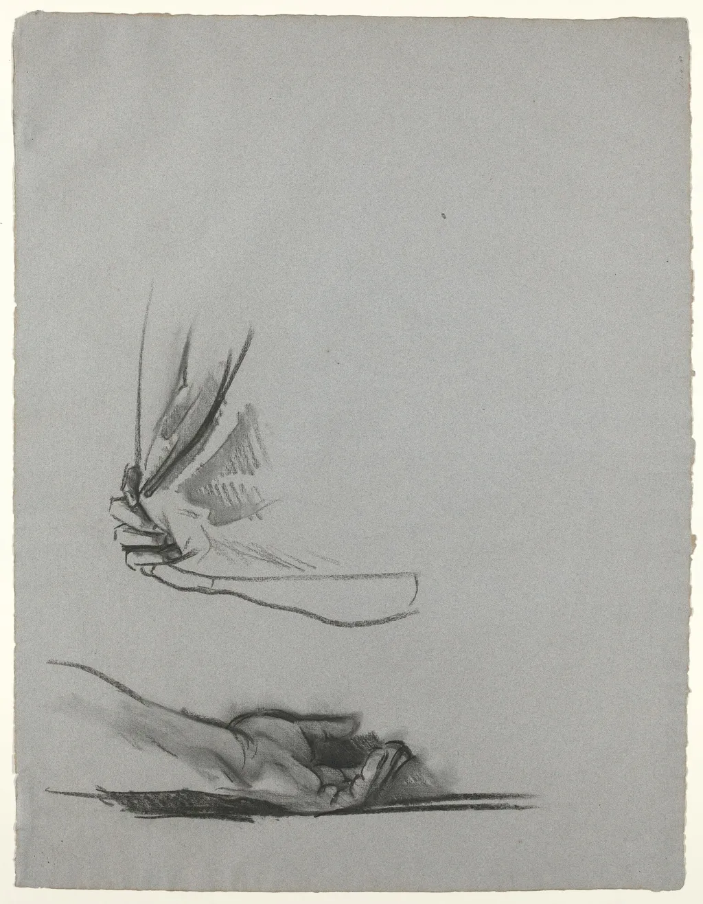 Studies of Hands, by John Singer Sargent, chalk, 1890
