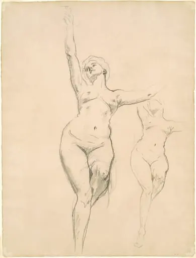 Studies of Victory for "Death and Victory", by John Singer Sargent
