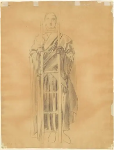 Study for "Dogma of the Redemption: Frieze of Angels" [verso], by John Singer Sargent