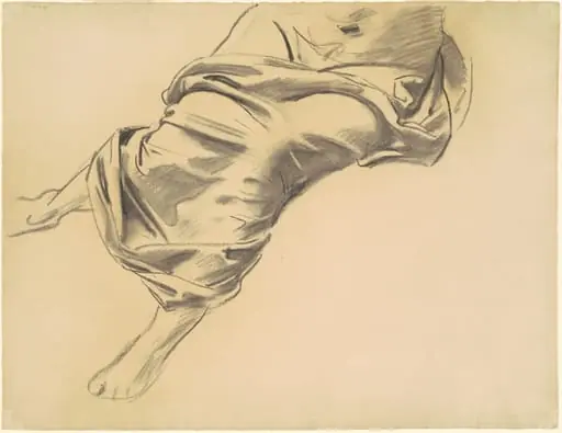Study of a Draped Figure, by John Singer Sargent