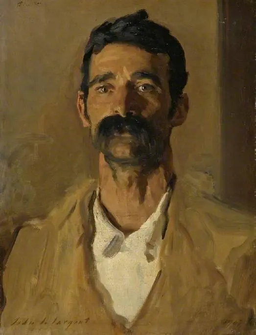 Study of a Sicilian peasant, by John Singer Sargent
