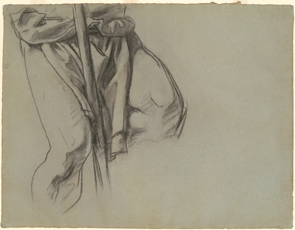 Study of Adam for the "Fifteen Mysteries of the Rosary", by John Singer Sargent, charcoal, 1910