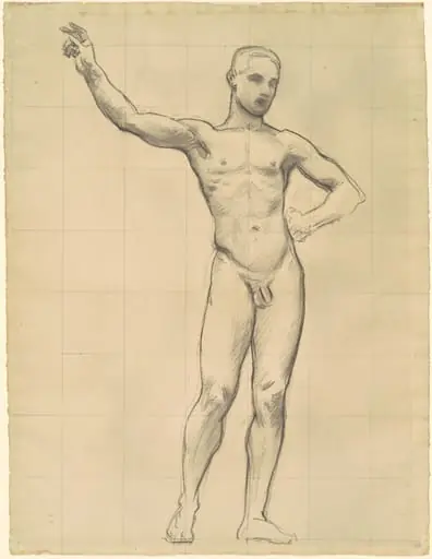 Study of Apollo for "Apollo and the Muses", by John Singer Sargent