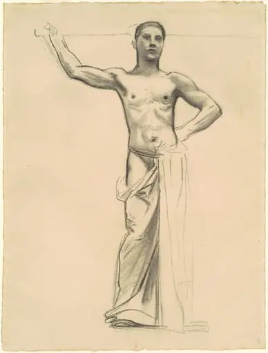 Study of Apollo for "Apollo and the Muses", by John Singer Sargent