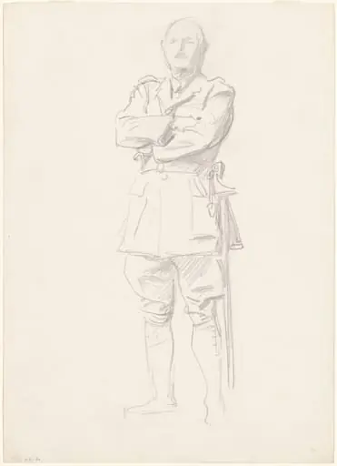 Study of General Louis Botha for "General Officers of World War I", by John Singer Sargent