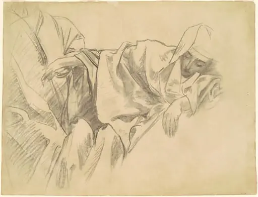 Study of the Crucifixion for "Fifteen Mysteries of the Rosary", by John Singer Sargent