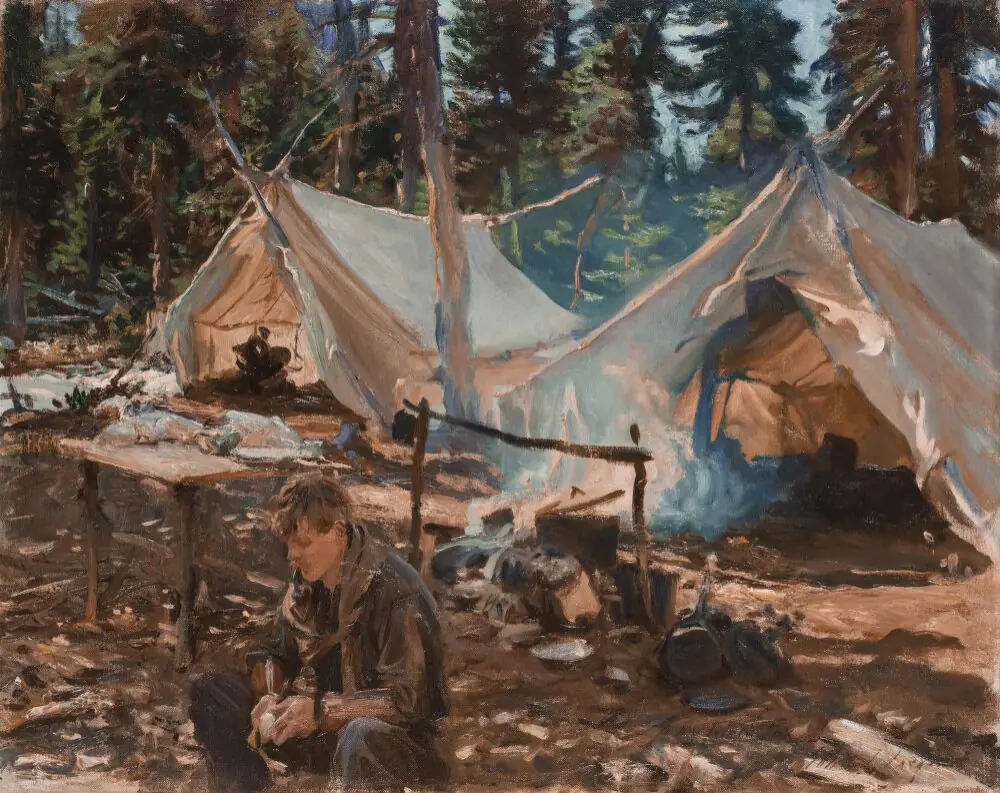 Tents at Lake O'Hara, by John Singer Sargent