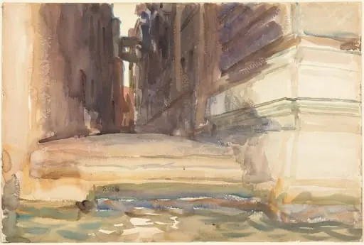 The Calle della Rosa with the Monte di Pietà, Venice, by John Singer Sargent