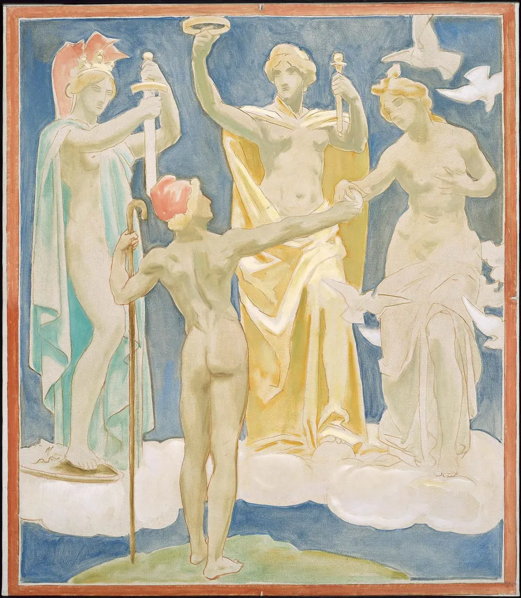 The Judgement of Paris, by John Singer Sargent, oil, 1922