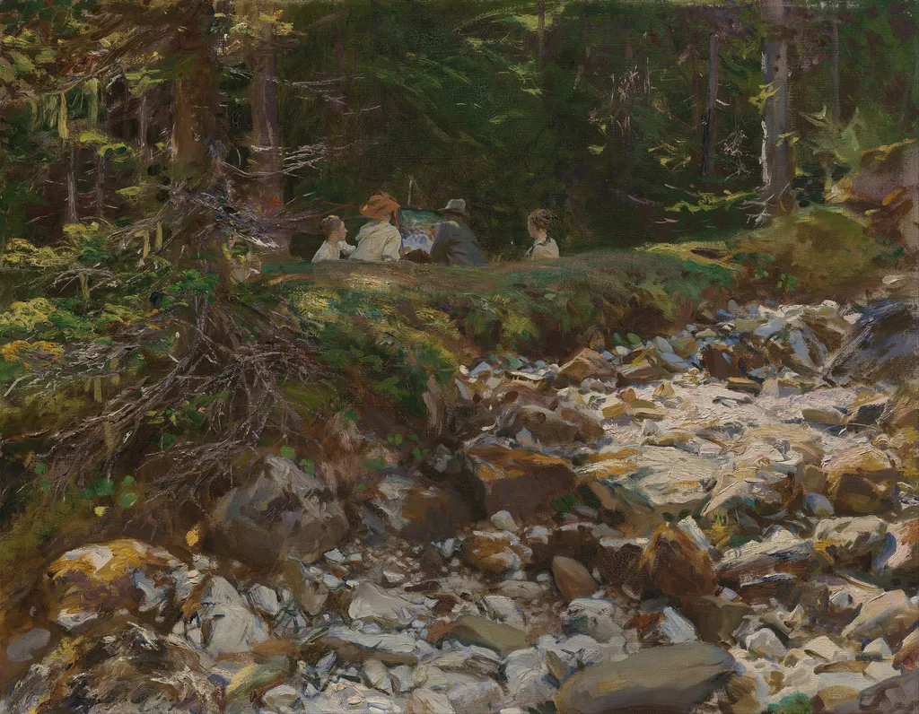 The Master and His Pupils, by John Singer Sargent, oil, 1914