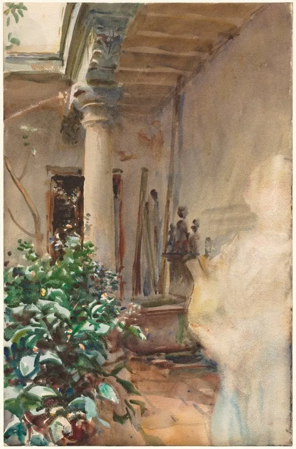 The Patio, by John Singer Sargent, 1908