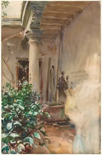 The Patio, by John Singer Sargent