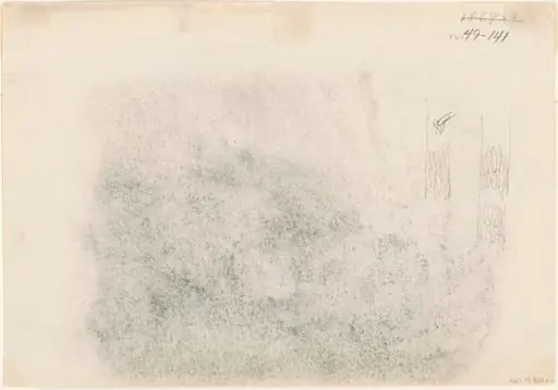 Tree Trunks [verso], by John Singer Sargent