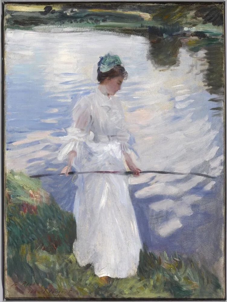 Violet Fishing, by John Singer Sargent, oil, 1895