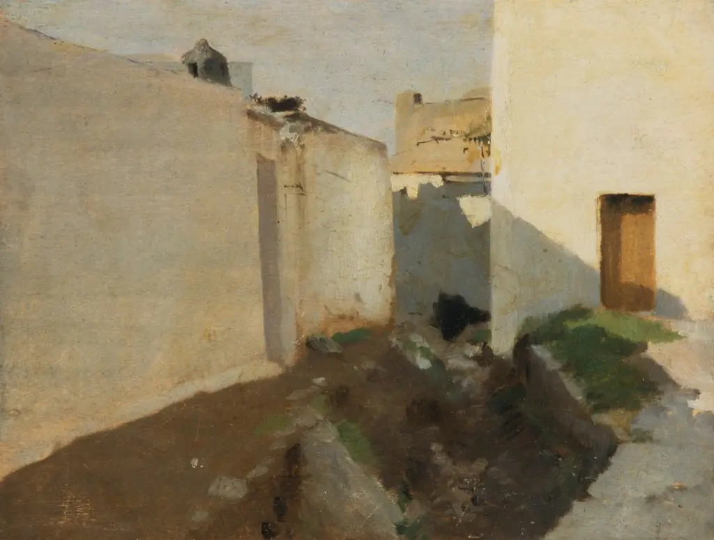 White Walls in Sunlight, Morocco, by John Singer Sargent