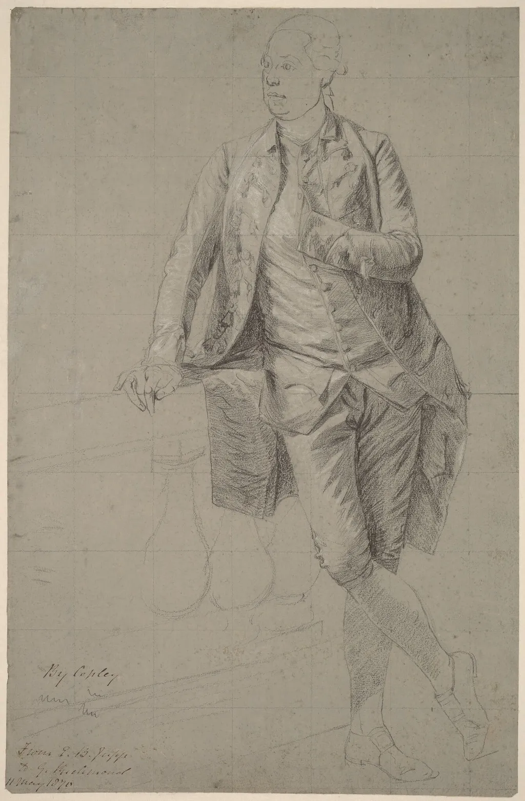 A Gentleman, by John Singleton Copley, graphite, 1778