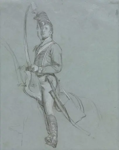 A Hussar Officer on Horseback, by John Singleton Copley