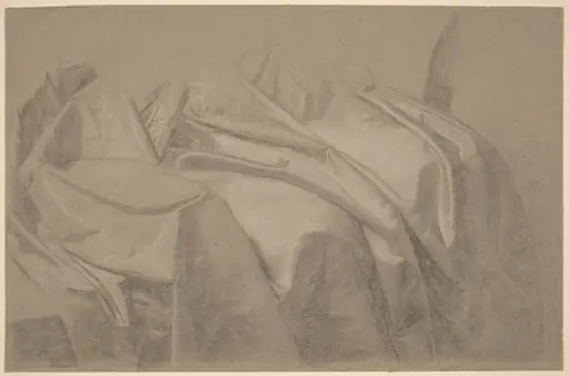 Drapery Study for "Mary and Elizabeth Royall", by John Singleton Copley