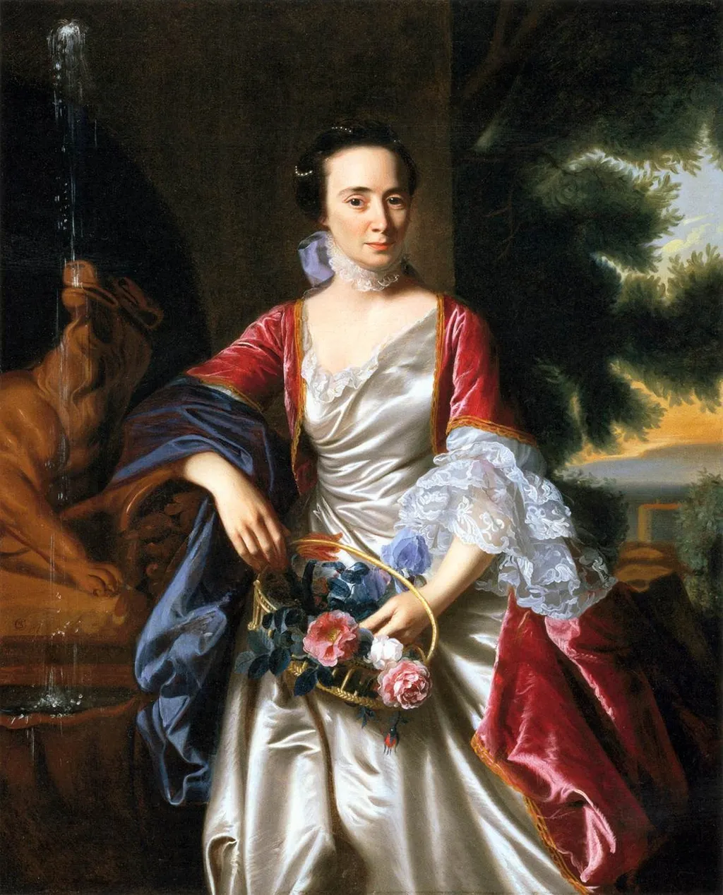 Portrait of Rebecca Boylston, by John Singleton Copley, oil, 1767